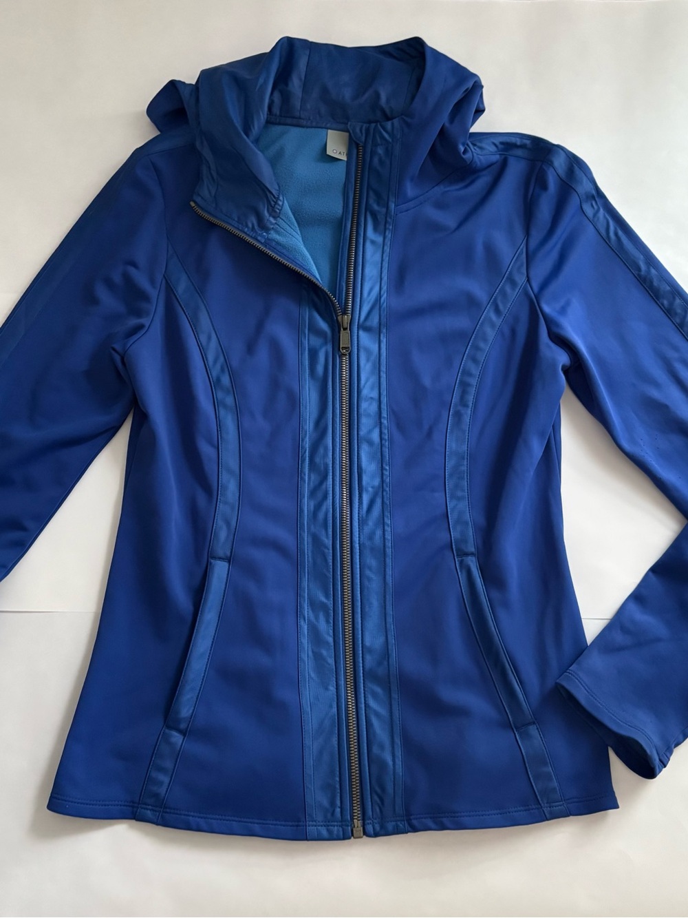 Athleta Royal Blue Fleece-Lined Jacket